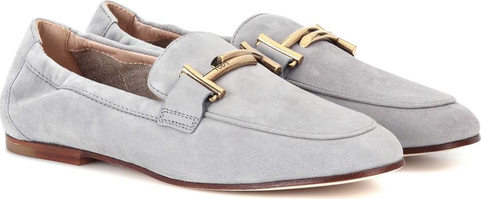 Tod's Double T suede loafers