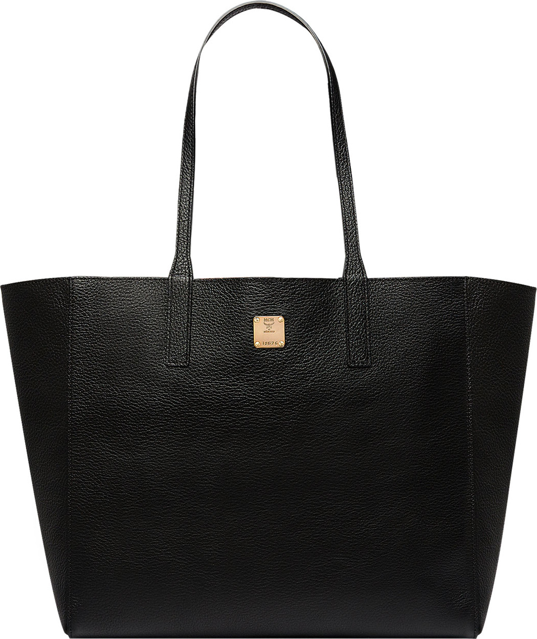 MCM Wandel Medium Leather Shopper Tote Bag