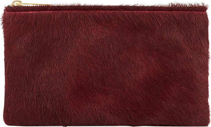 Allison Mitchell Large Fur Wallet Pouch Bag