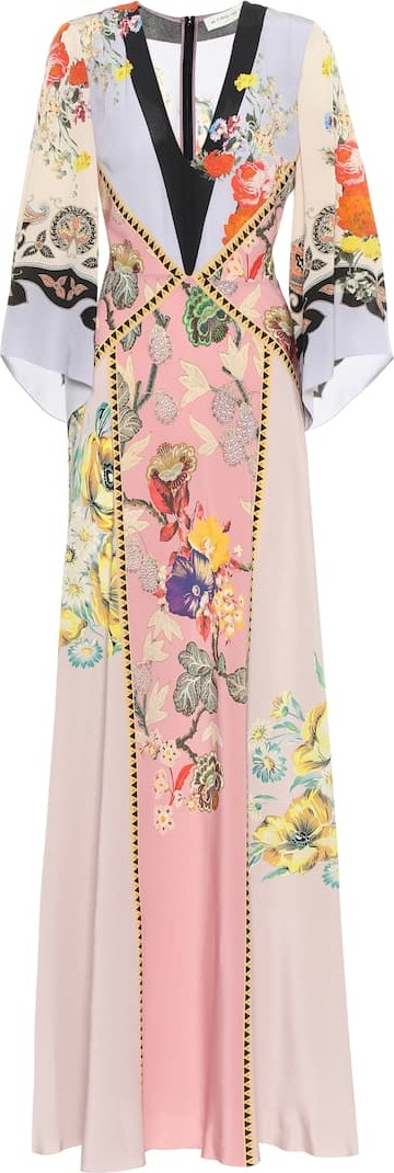 Etro Floral silk maxi dress