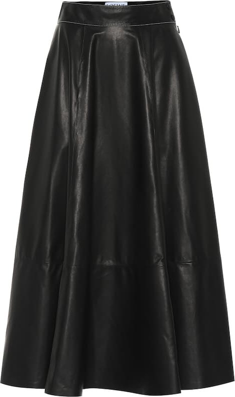 LOEWE Lamb leather skirt
