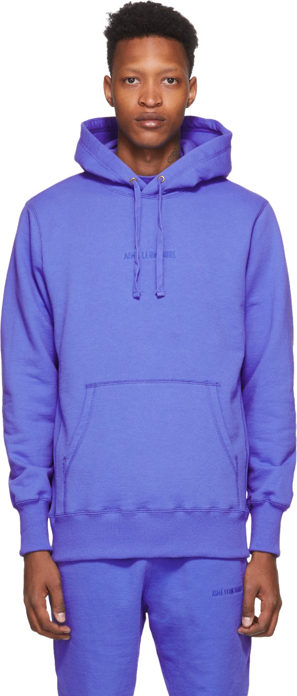 Aimé Leon Dore Blue Logo Hoodie
