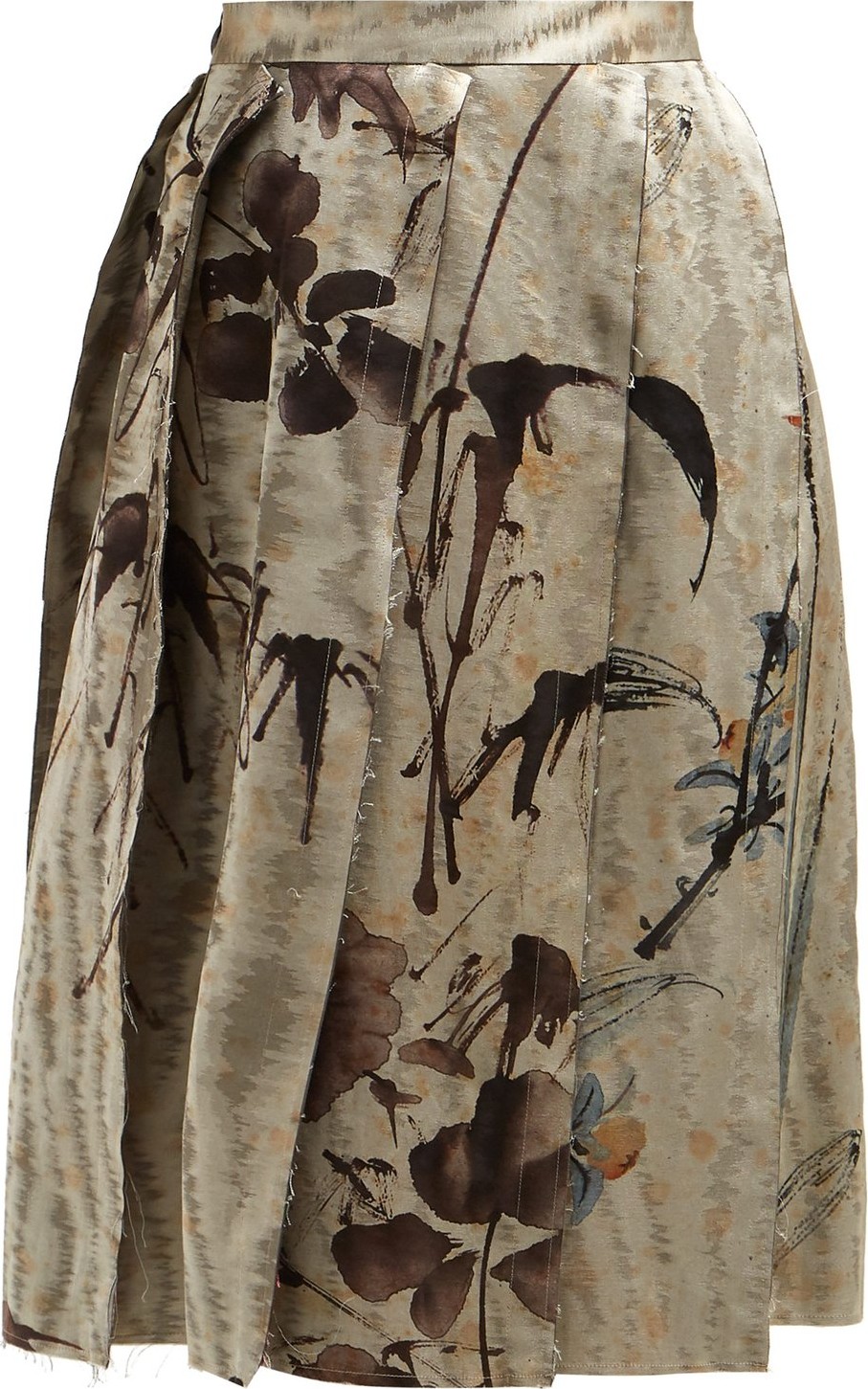Vivienne Westwood Garret Chinese-jacquard slit midi skirt