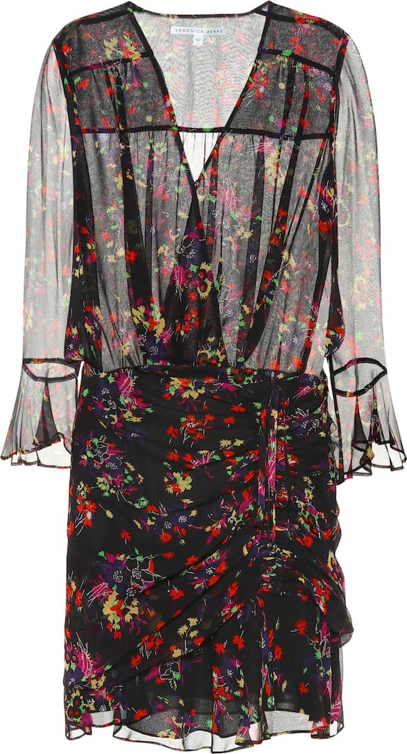 Veronica Beard Sean floral silk dress