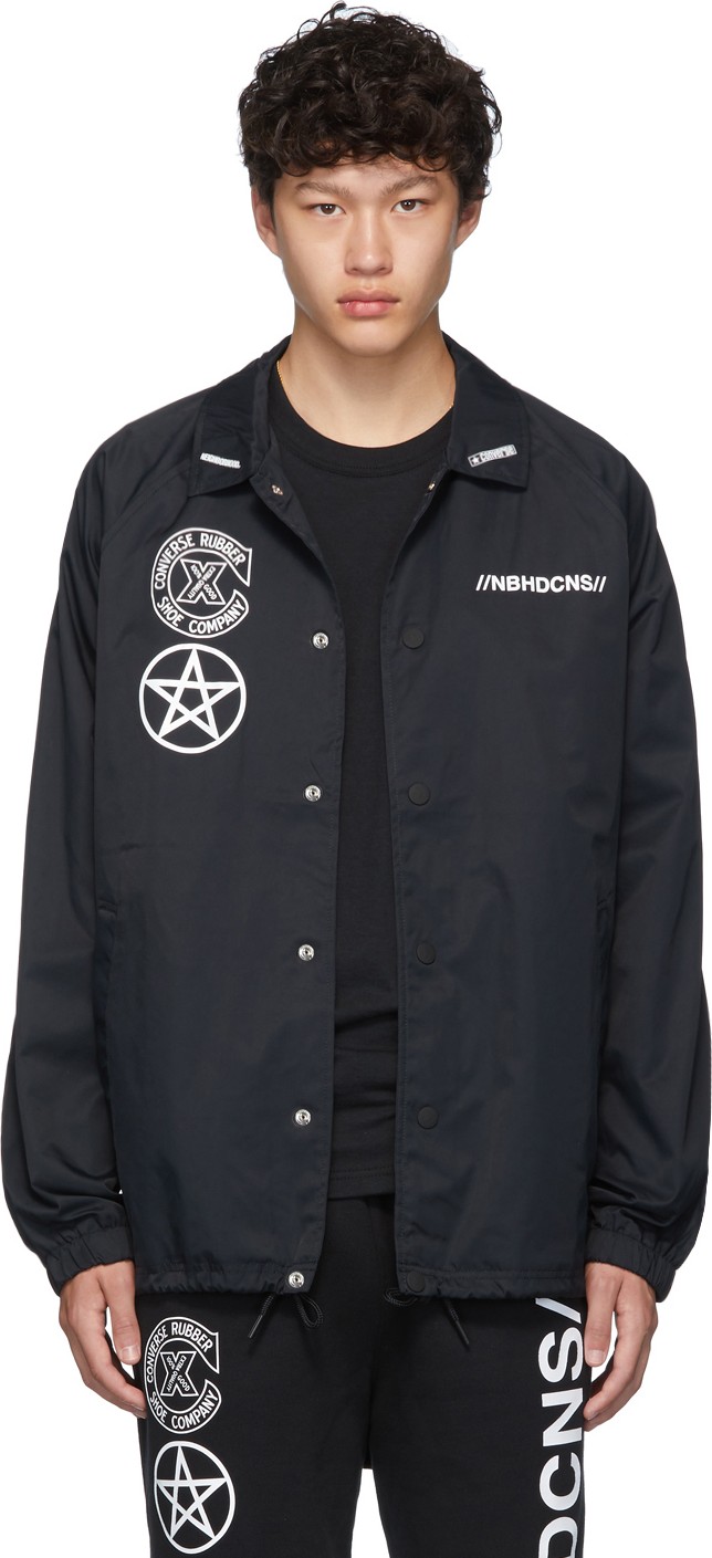 Neighborhood Black Converse Edition Flight Jacket