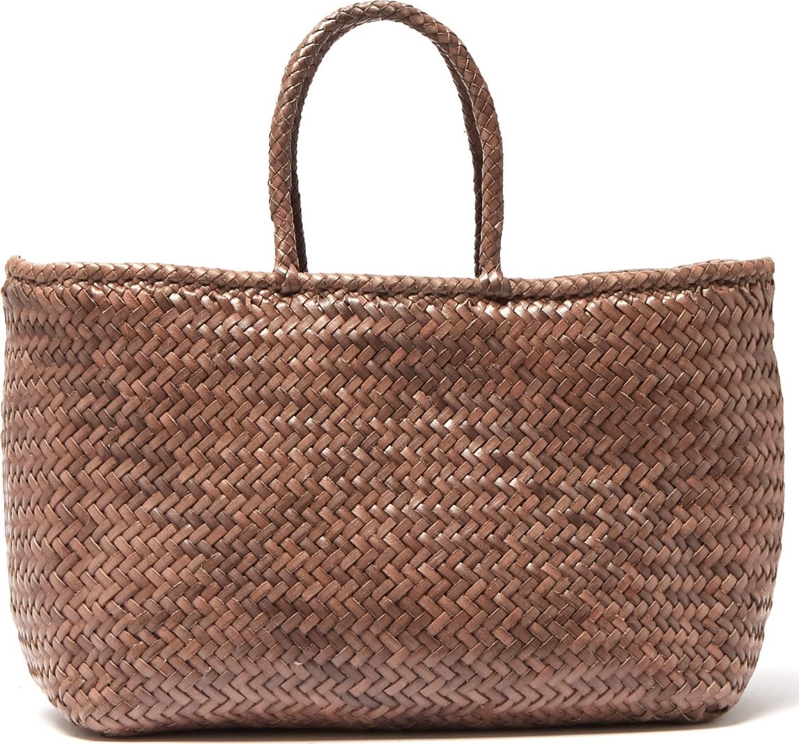 Dragon Diffusion Grace woven-leather basket bag