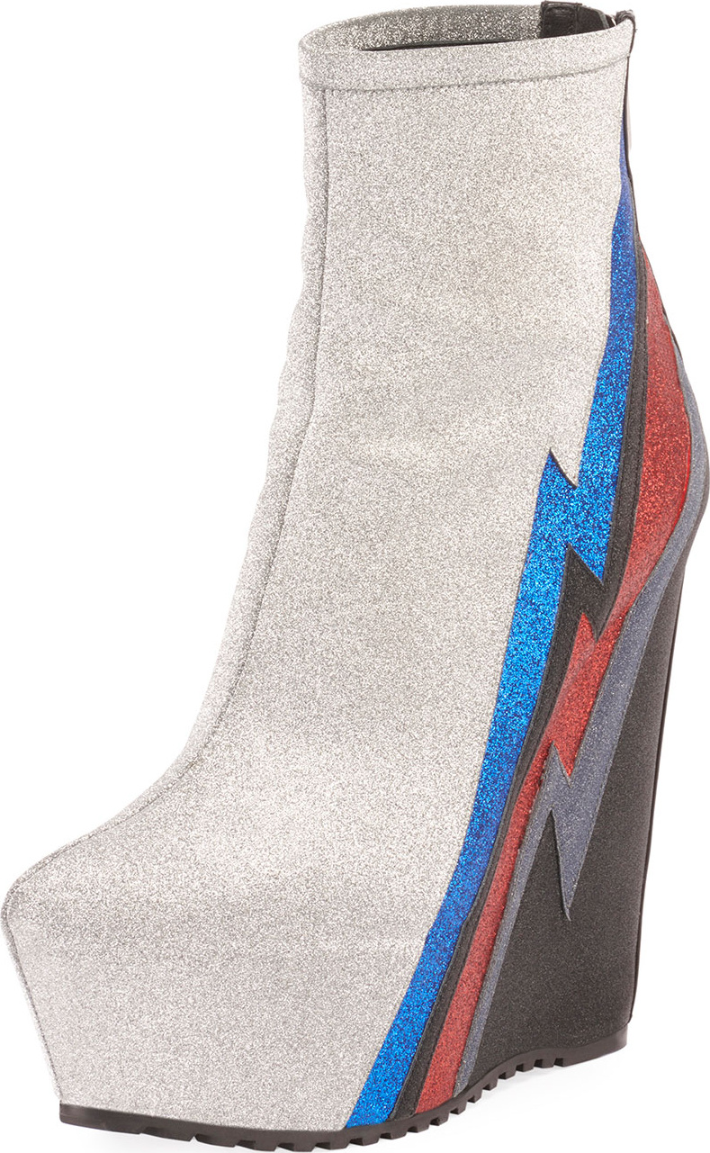 Balmain Flash EVA Platform Glitter Bootie