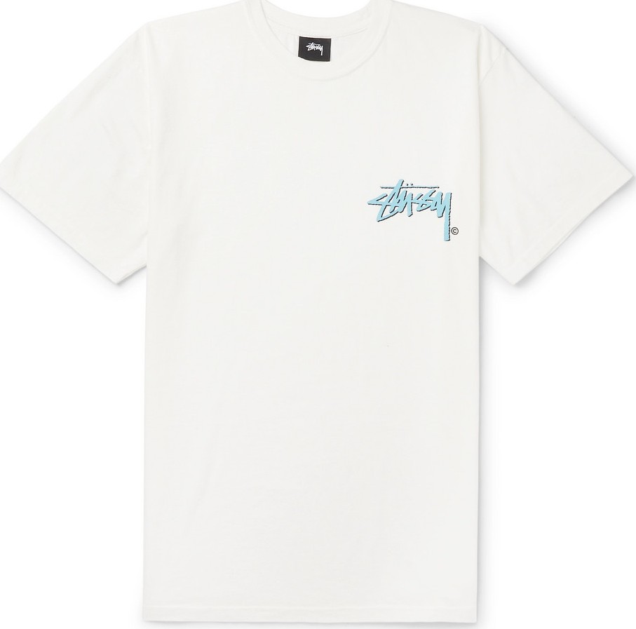 Stussy Logo-Print Cotton-Jersey T-Shirt