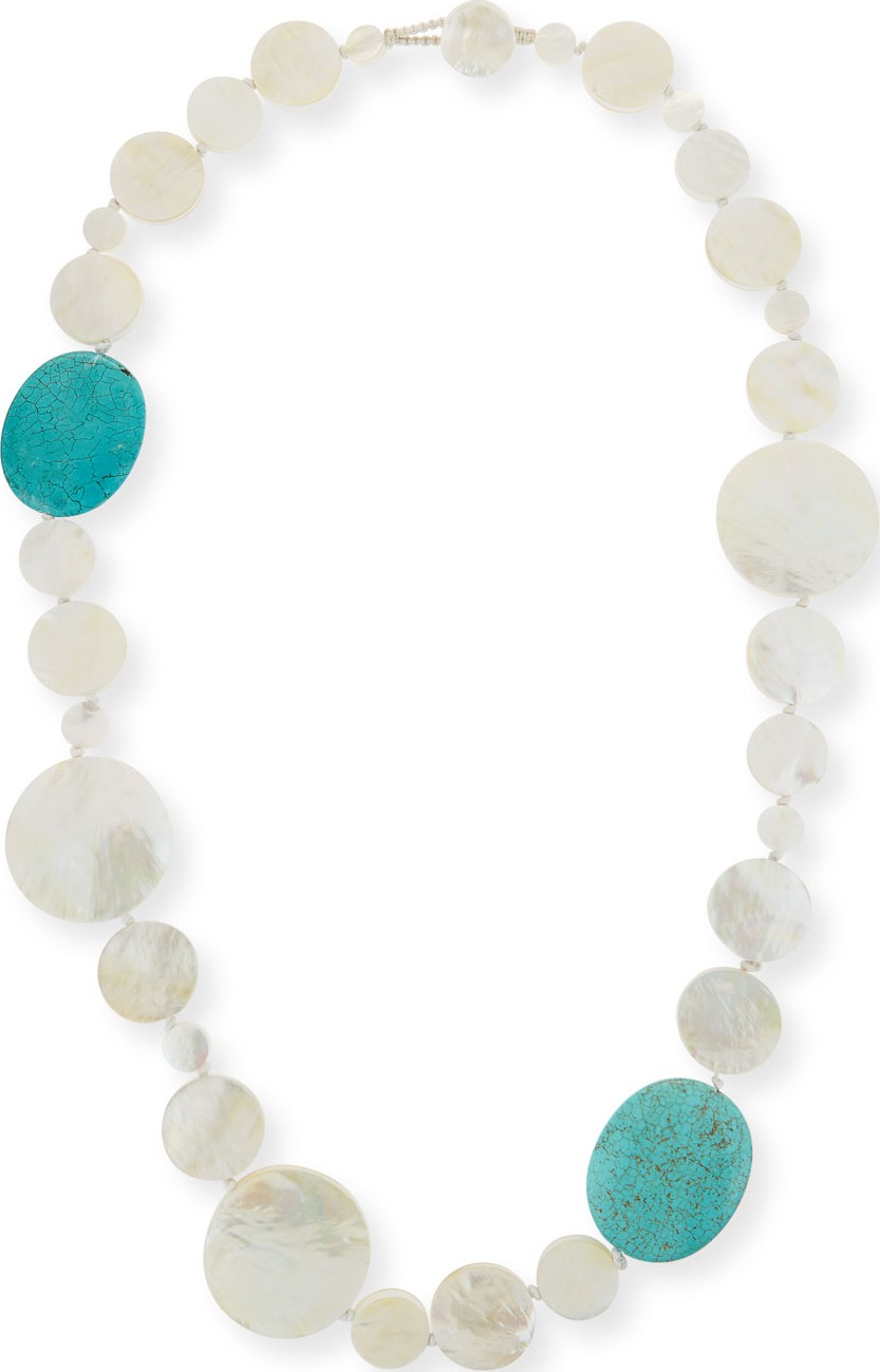 Viktoria Hayman Mother-of-Pearl & Turquoise Necklace