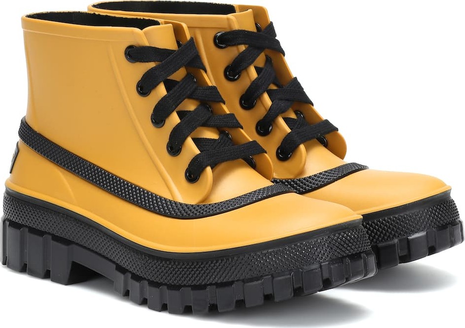 Givenchy Glaston lace-up rubber rain boots
