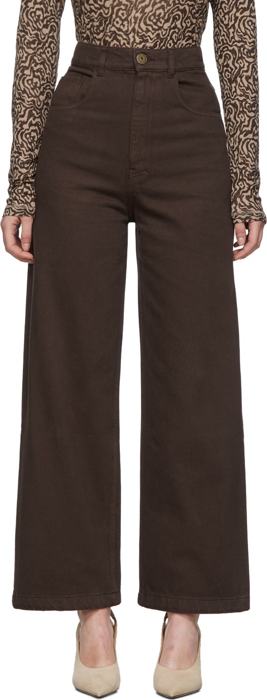 Nanushka Brown Marfa Jeans