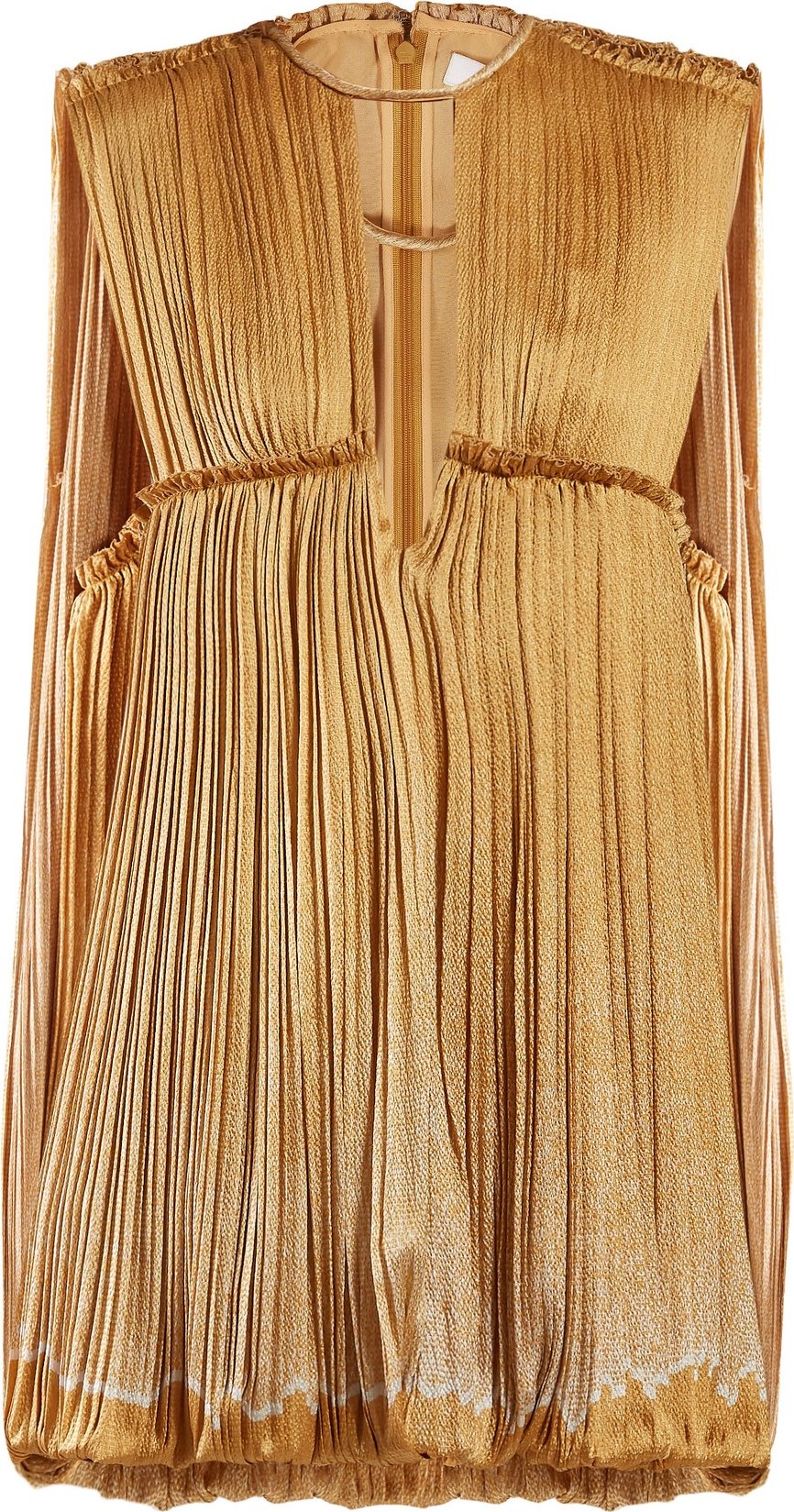 Chloe Dégradé pleated seersucker mini dress
