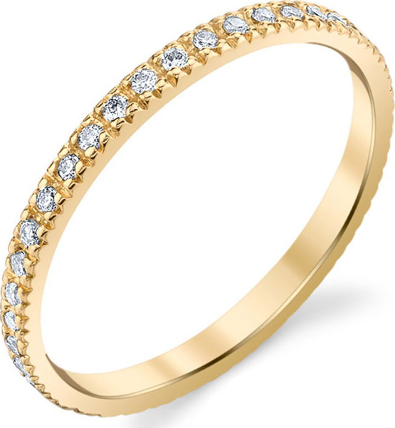 Sydney Evan 14k Gold Diamond Eternity Band, Size 6.5
