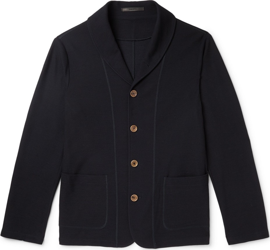 Giorgio Armani Slim-Fit Shawl-Collar Virgin Wool Cardigan
