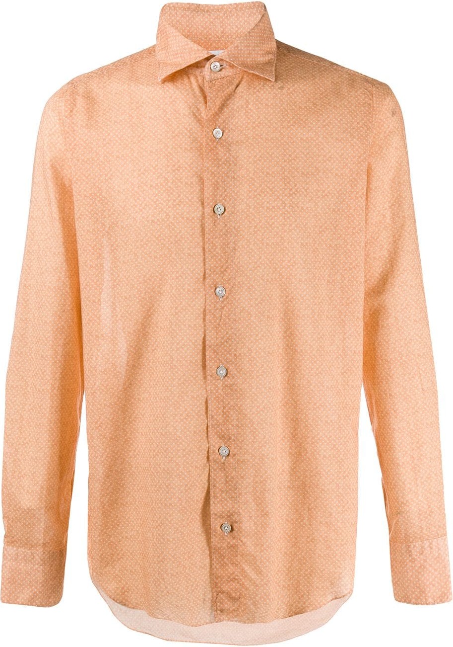 Finamore 1925 Napoli Long sleeved cotton shirt