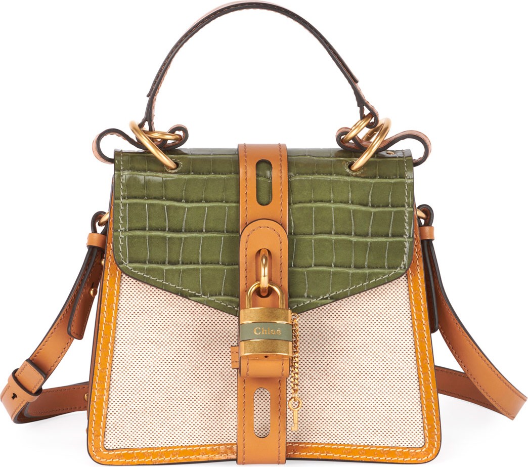 Chloe Aby Small Canvas Day Top-Handle Bag