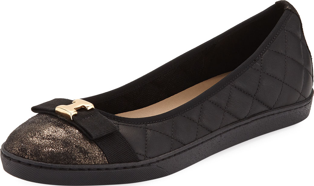 Sesto Meucci Fanya Quilted Napa Leather Ballerina Sneakers