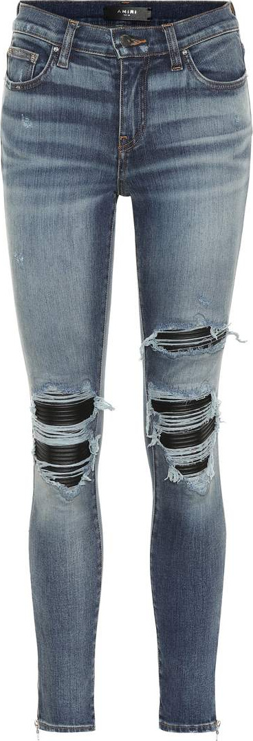 Amiri MX1 distressed skinny jeans