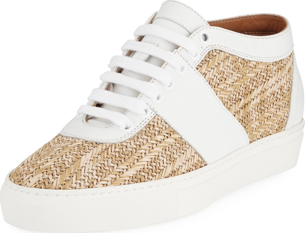 Laurence Dacade Tewel Raffia Low-Top Sneakers