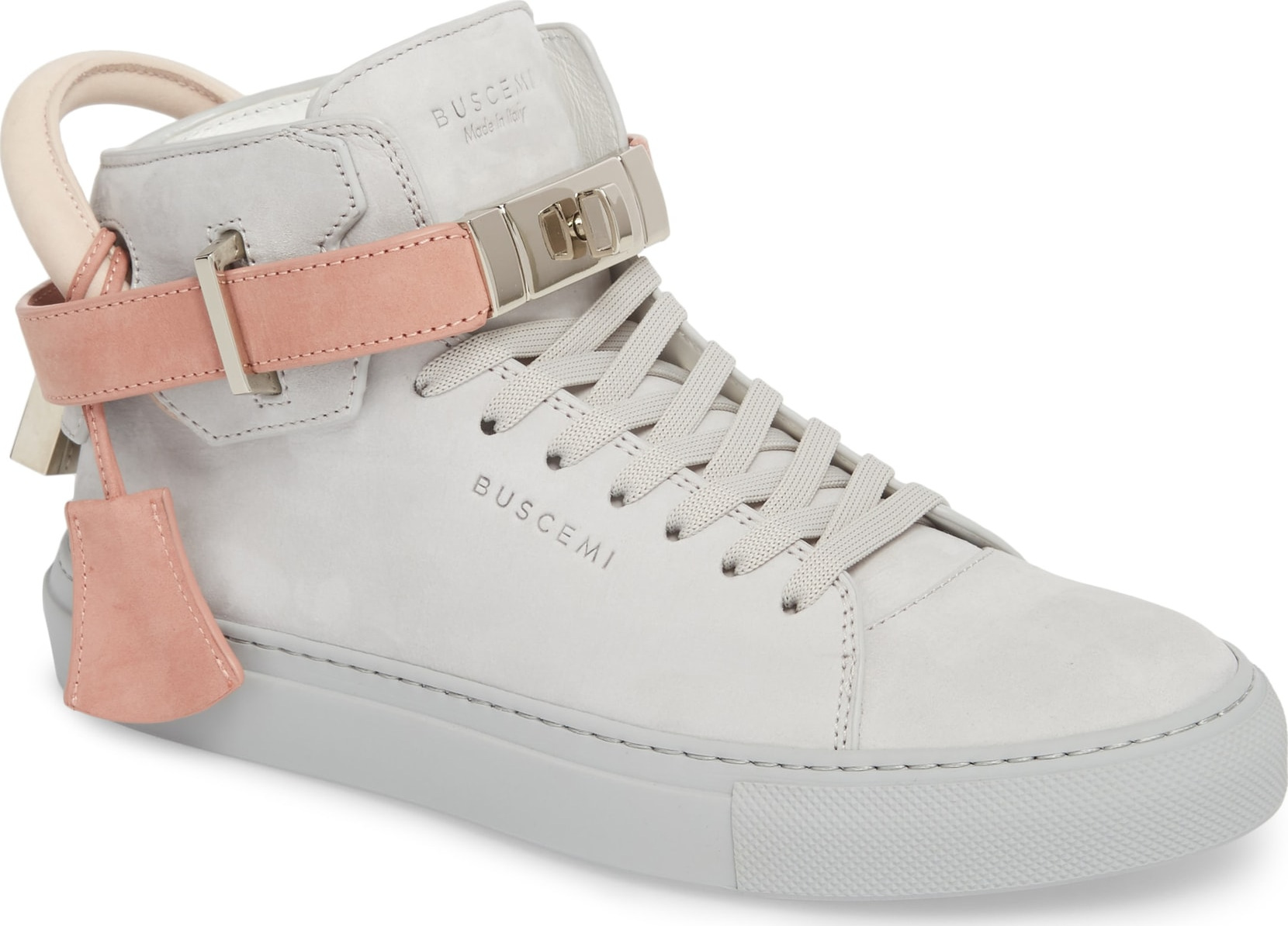 Buscemi Ankle Strap High Top Sneaker
