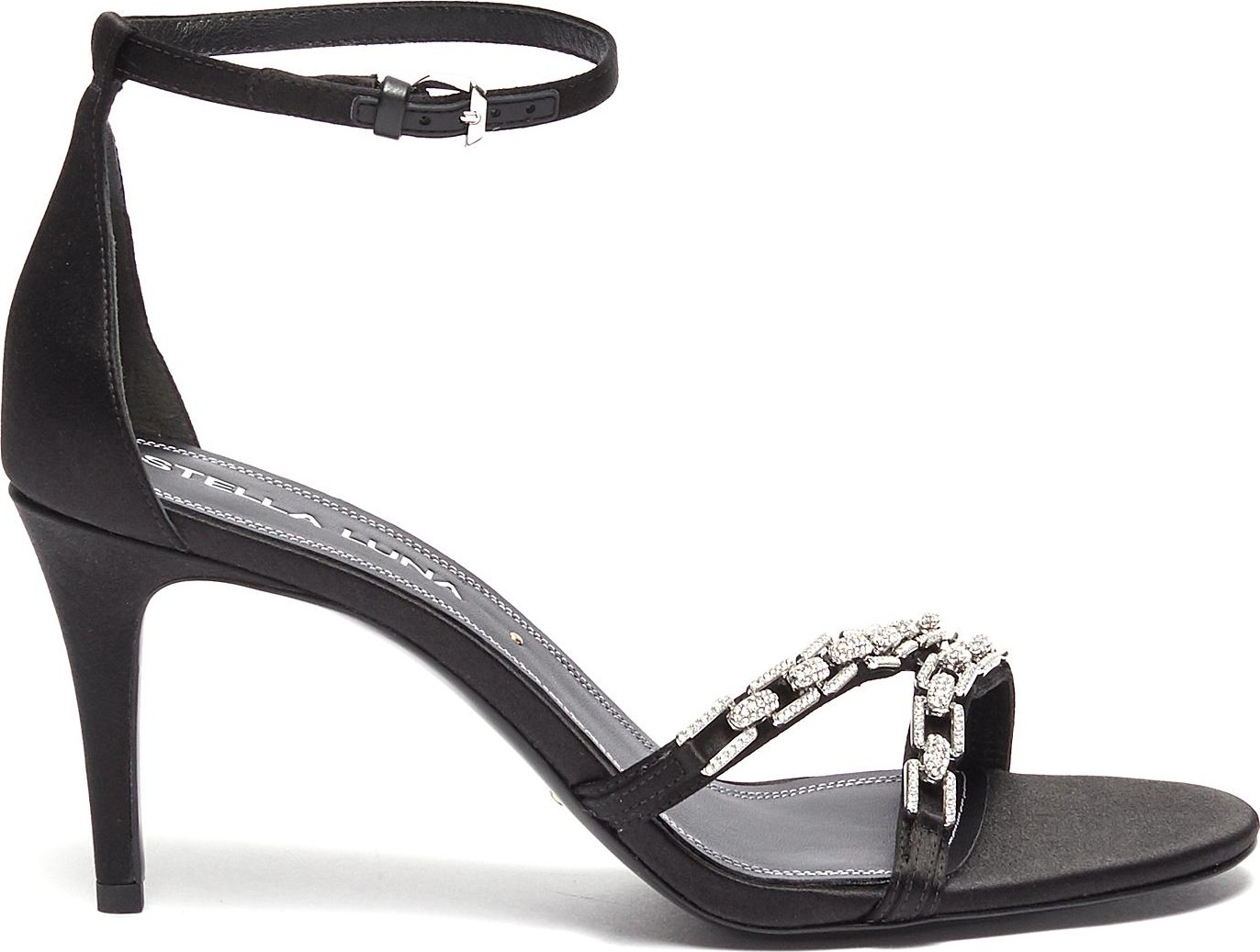 Stella Luna Crystal chain detail heeled sandals