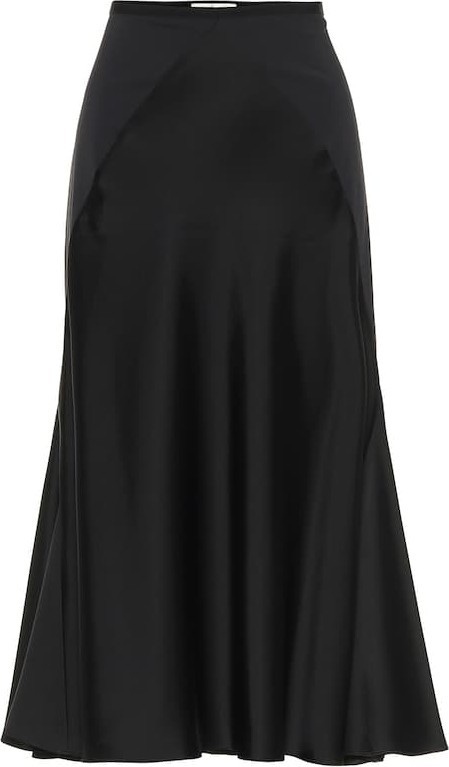 DIANE von FURSTENBERG Satin midi skirt