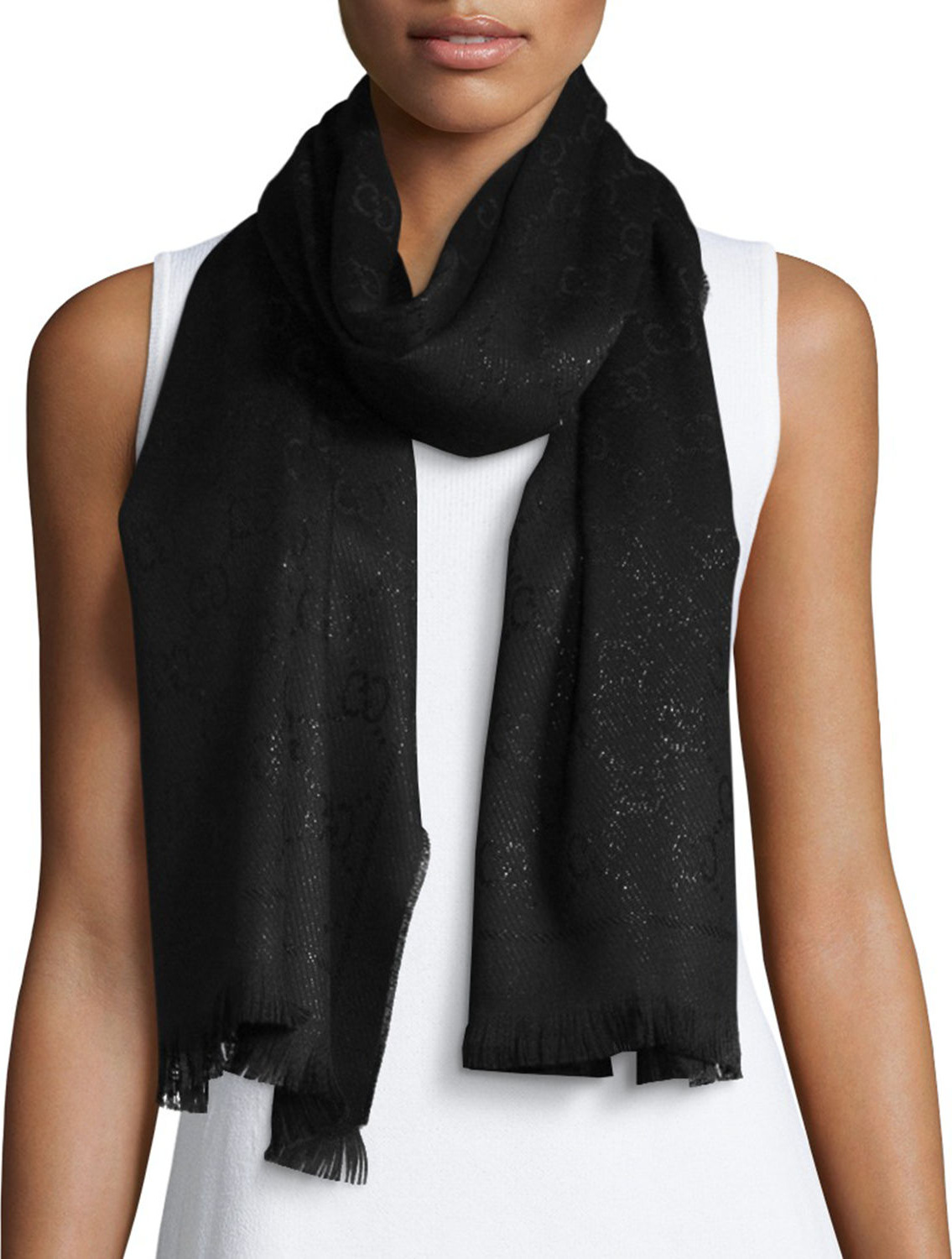 Gucci Shimmer Stencil Scarf
