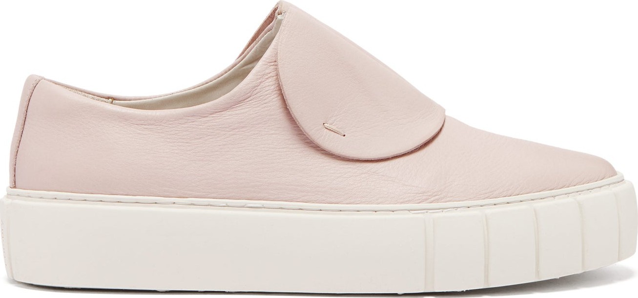 Primury Paper Planes slip-on leather trainers