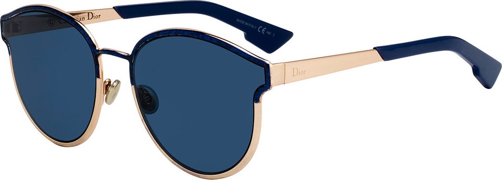 Dior DiorSymmetrics Round Metal Sunglasses