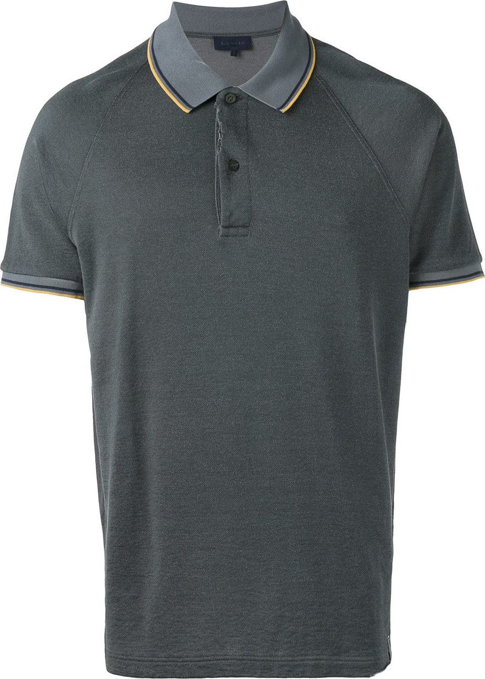 Lanvin striped trim polo shirt