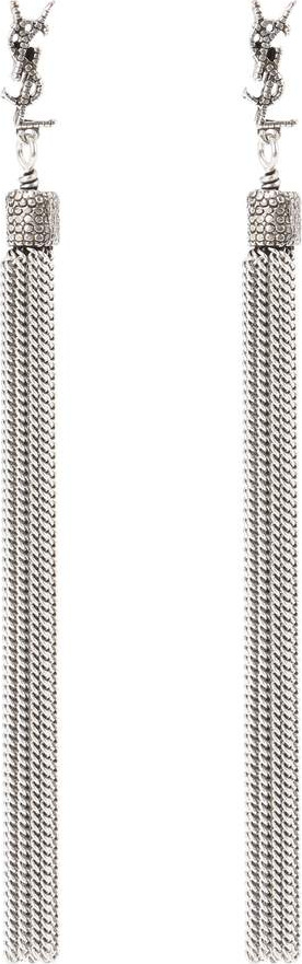 Saint Laurent LouLou chain tassel earrings