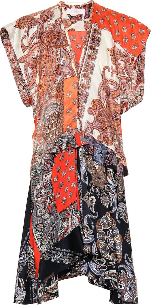Chloe Printed twill minidress