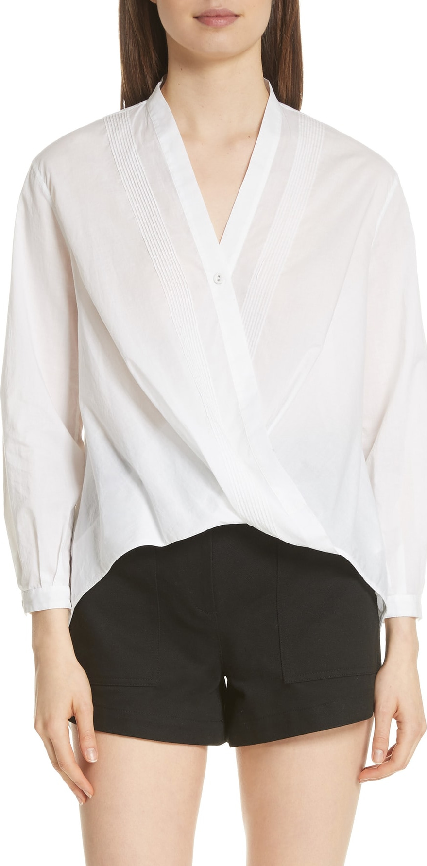 Rag & Bone Miranda Wrap Front Blouse