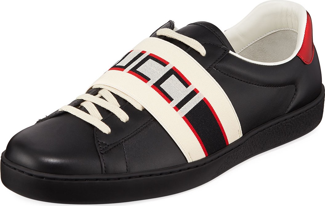 Gucci Gucci Stripe Leather Sneaker