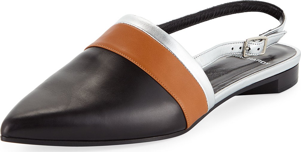 Pierre Hardy Alpha Mixed Slingback Loafers