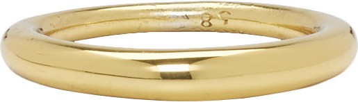 All Blues Gold Polished Hungry Snake Ring