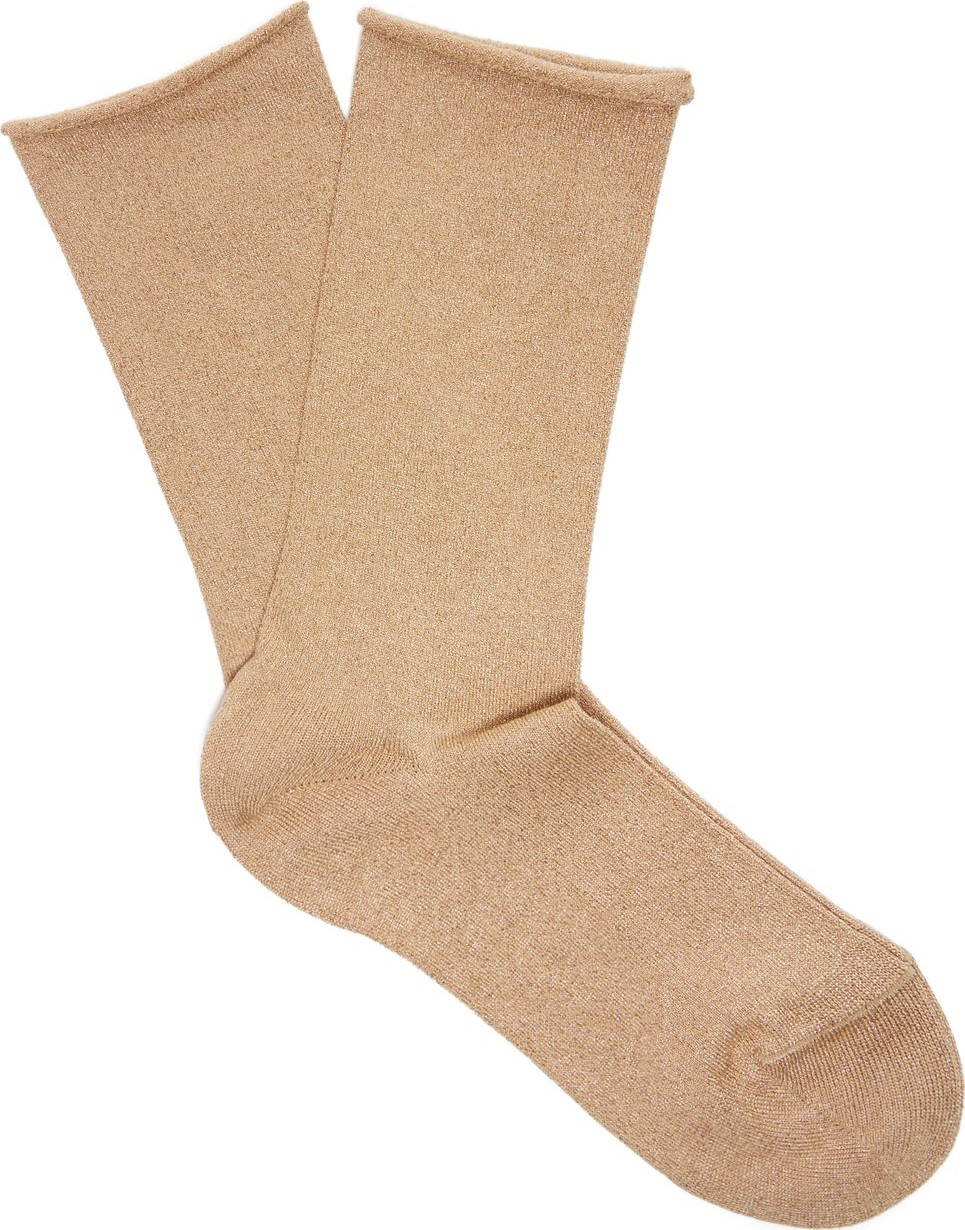 Falke Lurex logo-intarsia knit socks