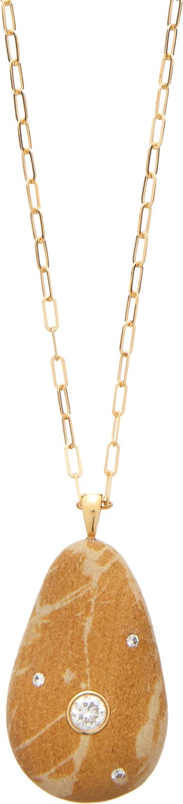 Cvc Stones Folk diamond & 18kt gold necklace