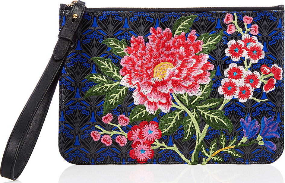 Liberty London Elysian Embroidery Wristlet Bag