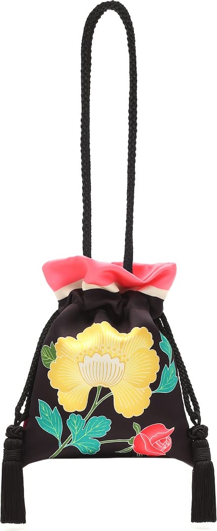 Etro Floral satin pouch