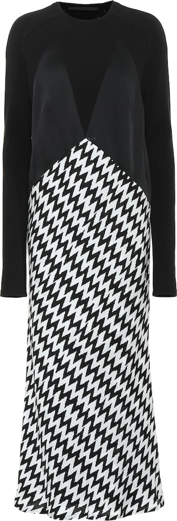 Haider Ackermann Zigzag jersey dress