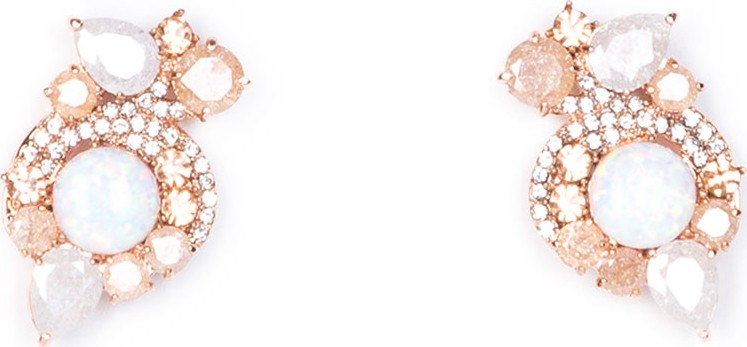 Mignonne Gavigan New York Gaby Metallic Earrings  Rose