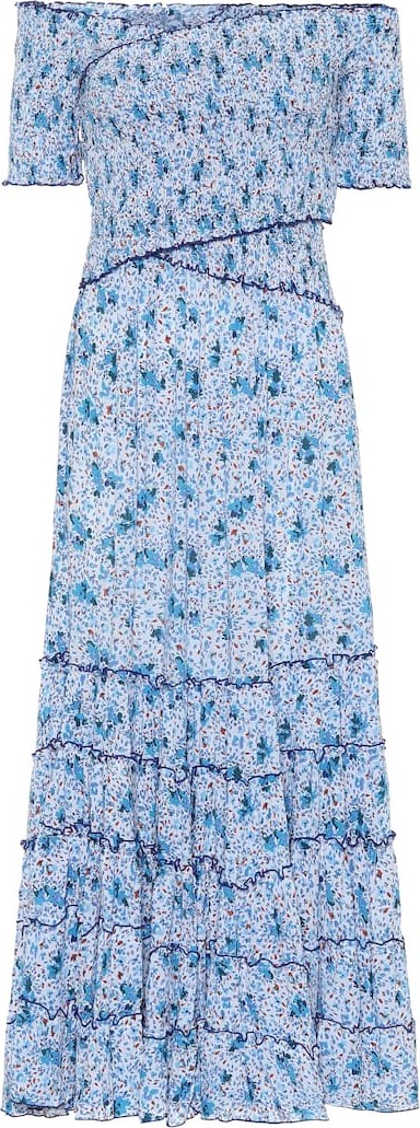 Poupette St Barth Exclusive to Mytheresa – Off-shoulder floral maxi dress