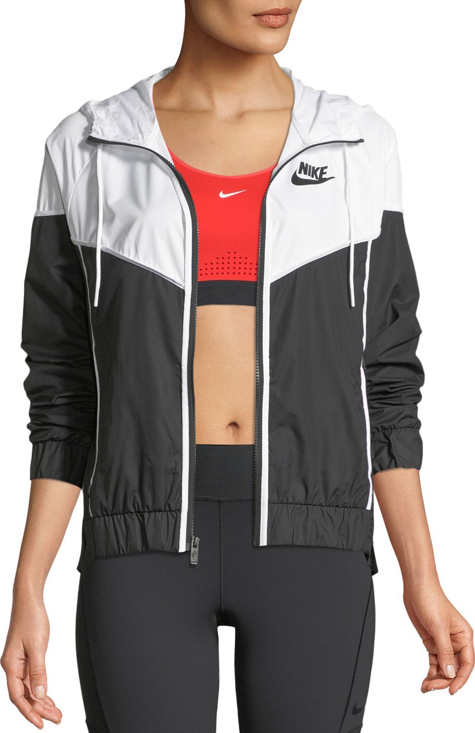 Nike Windrunner Hooded Zip-Front Track Jacket Nike Windrunner Hooded Zip-Front Track Jacket