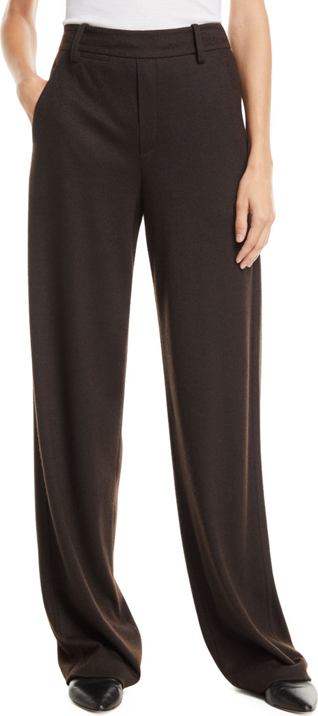 Vince Cozy Wide-Leg Wool-Blend Pants