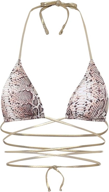 Reina Olga Exclusive to Mytheresa – Miami printed bikini top