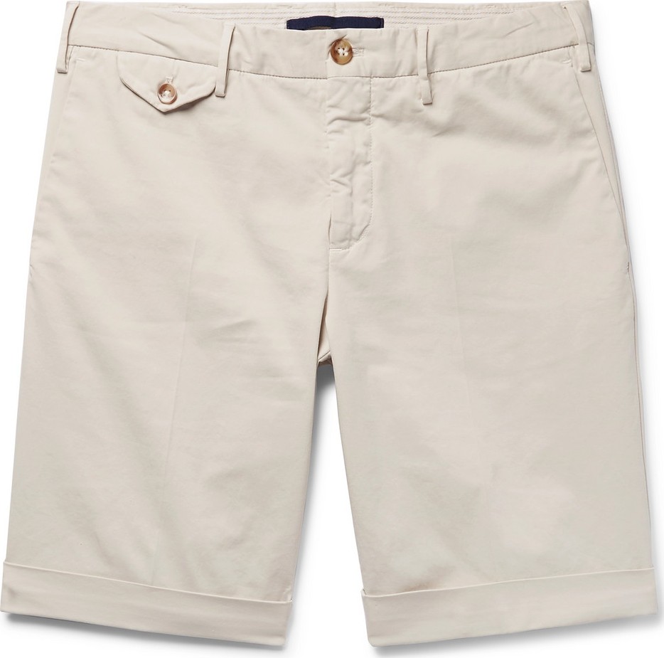 Incotex Slim-Fit Stretch-Cotton Gabardine Shorts
