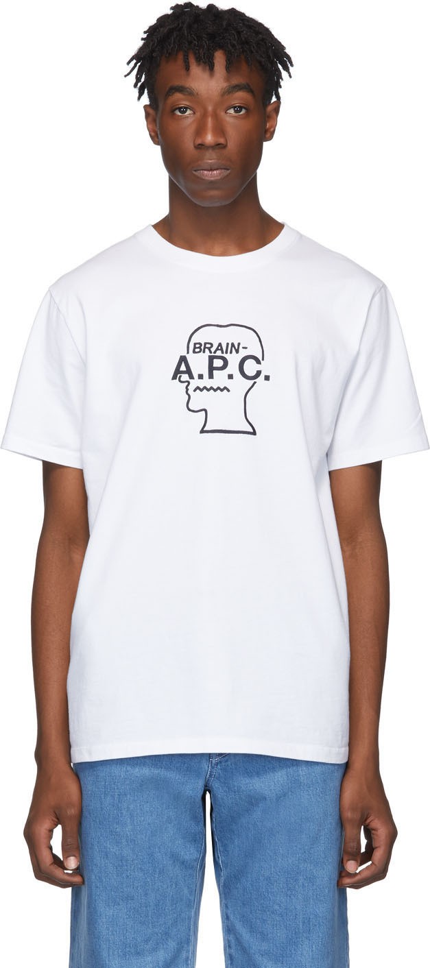 A.P.C. White Brain Dead Edition Spooky T-Shirt