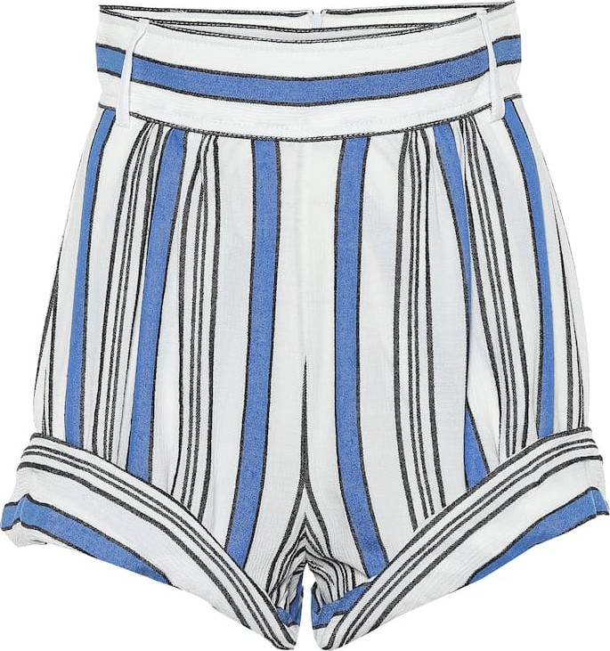 Philosophy Di Lorenzo Serafini Striped cotton-blend shorts