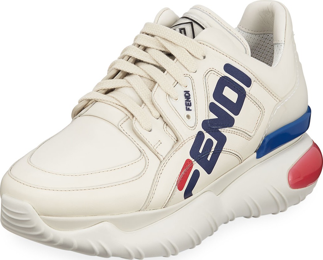 Fendi Fendi Mania Leather Sneakers